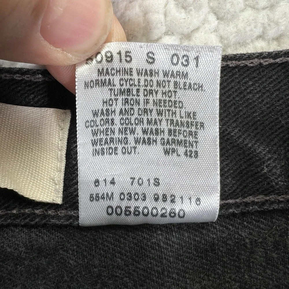 VTG Levi's 550 Relaxed Jeans Men's 38x32‎ USA Made Black Streetwear Grunge Y2K